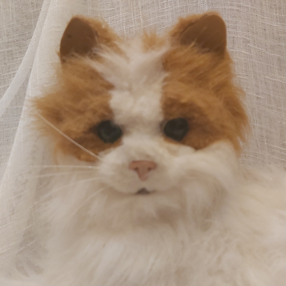 FurReal Friends Orange and White Lulu My Cuddlin' Kitty Cat Interactive WORKS